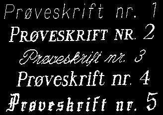 Tilgjenngelige skrifttyper.